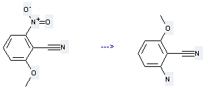 6-Methoxy-2-nitrobenzonitrile can be used to produce 2-amino-6-methoxy-benzonitrile by heating